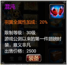 羽翼时装物品介绍图