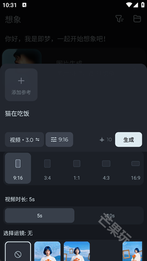 填写视频提示词