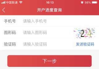 验证码输入界面示意图
