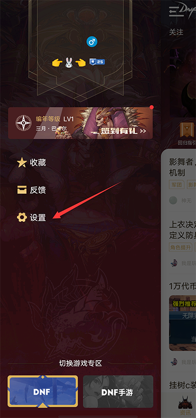 DNF手游助手设置步骤